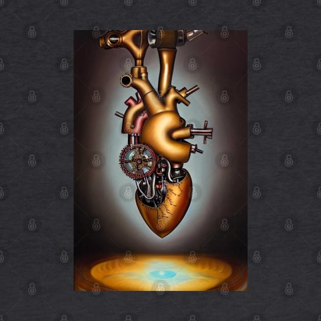 Steampunk mechanical heart by Dendros-Studio